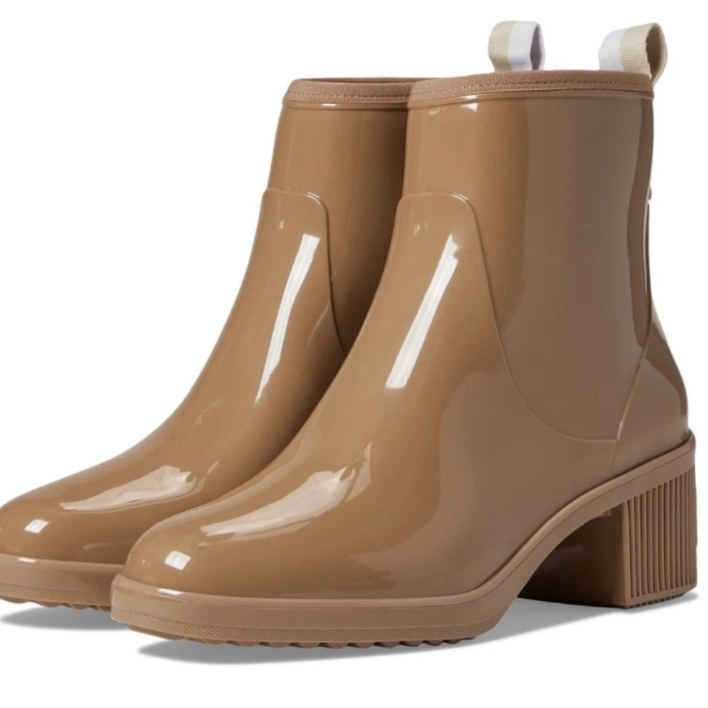 NWT Kate Spade Puddle Rain Boots size 7B in rustic/neutral - Picture 5 of 7